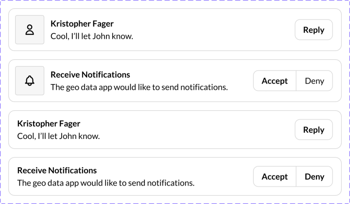 Notification - Actions