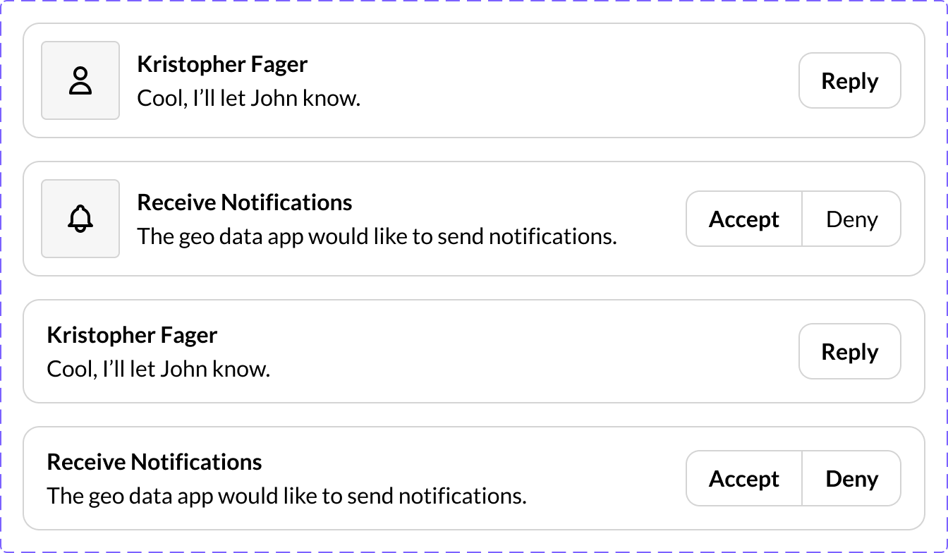 Notification - Actions
