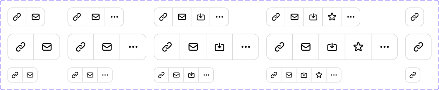 Button Group - Icon - Figkit